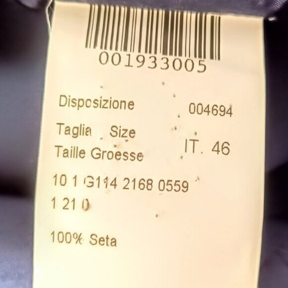 Piazza Sempione Blue Italian Silk Peplum Jacket - Picture 6 of 8